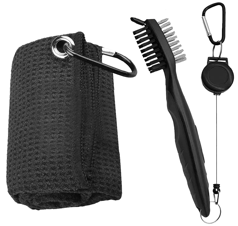 Golf Equipment Rental - Complete set golfclubborstel en handdoekreiniger met